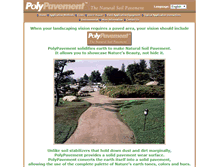 Tablet Screenshot of polypavement.com